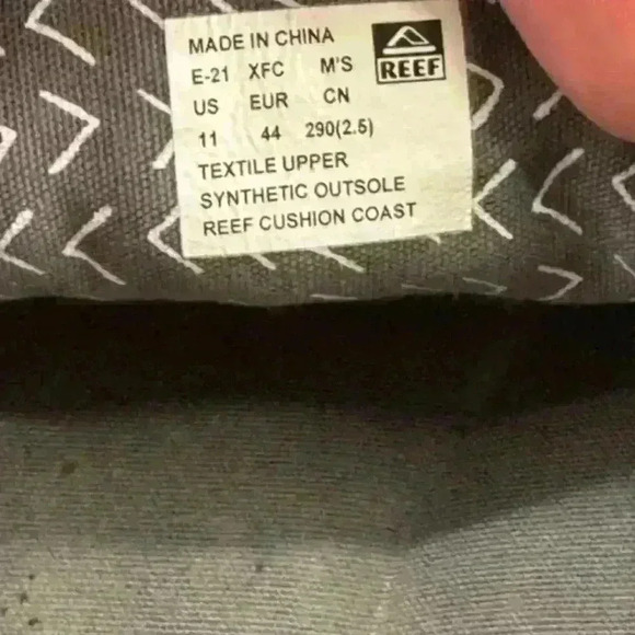 Reef Men's Gray Cushion Coast Slip-On Lightweight Knit Shoes - Size 11 - Picture 9 of 9